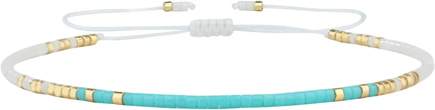 KELITCH Miyuki Mix Beads Bracelets for Women Friendship Bracelets Handmade Wrap Bracelets Bangle