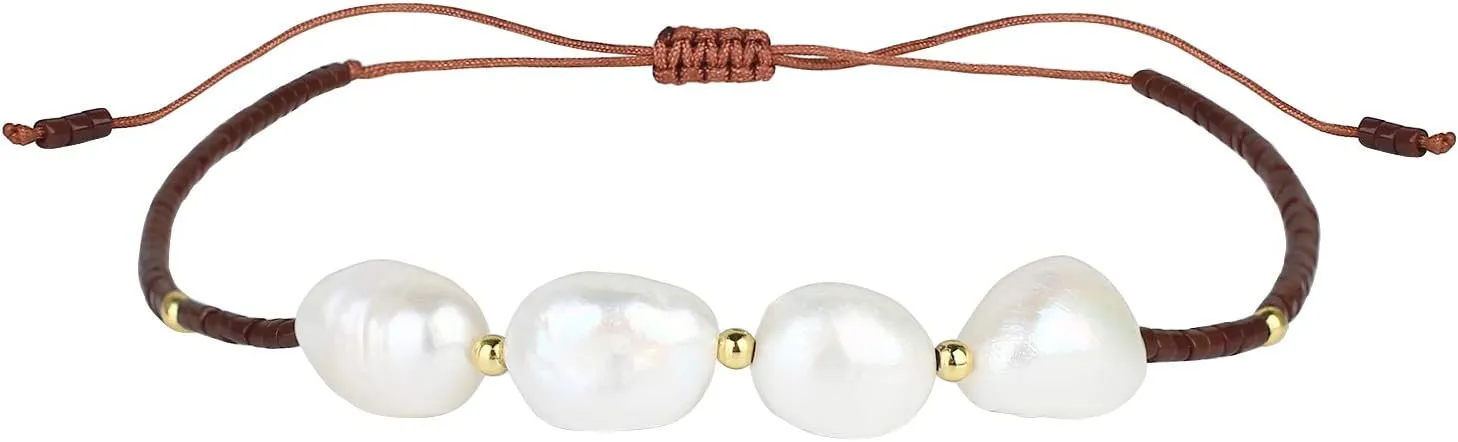 KELITCH Natural Shell Pearl Beaded Bracelets Women Friendship Bracelets Miyuki Beads Bracelets