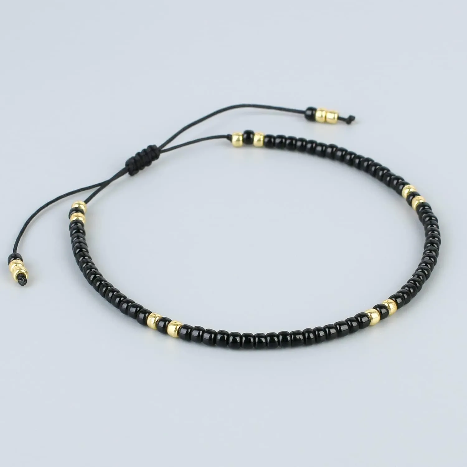 KELITCH Pure Beaded Strand Bracelets Thin Link Bracelets Women Fashion Bracelets