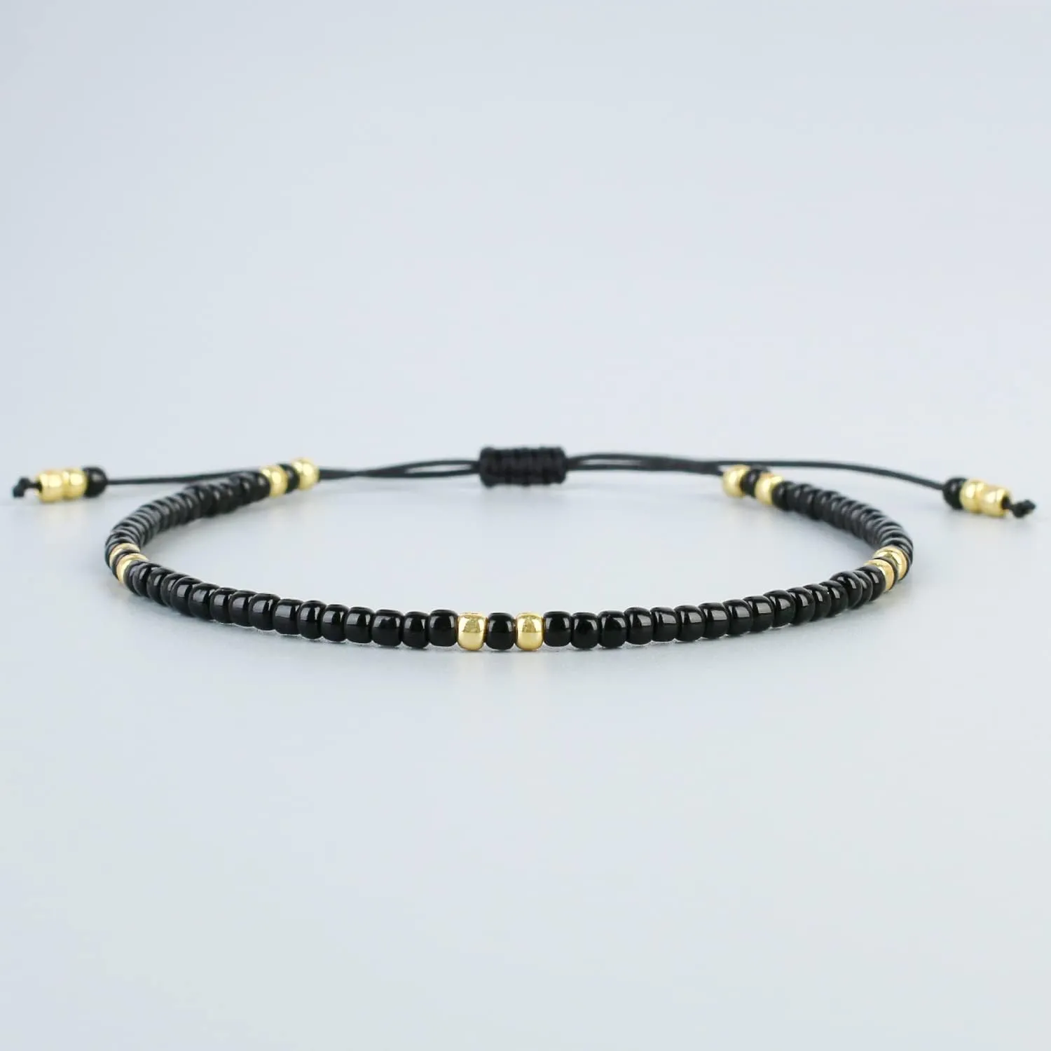 KELITCH Pure Beaded Strand Bracelets Thin Link Bracelets Women Fashion Bracelets