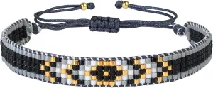 KELITCH Rainbow Miyuki Beaded Bracelets Square Pattern Bracelets Friendship Bracelets for Women Bangle