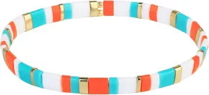 KELITCH Summer Surfer Bracelets Bohemian Beach Stretch Bracelets Women Friendship Bracelets - 02G