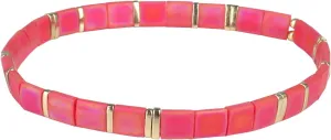 KELITCH Tila Beads Stretch Bracelets Wrap Friendship Bracelets Women Beach Bracelets - Rose