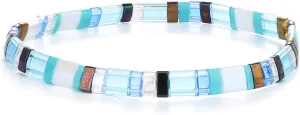KELITCH Tila Miyuki Beads Bracelets Colorful Strand Stretch Bracelets Mixed Friendship Bracelets