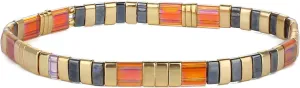 KELITCH Tila Miyuki Beads Bracelets Colorful Strand Stretch Bracelets Mixed Friendship Bracelets