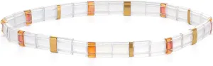 KELITCH Women Friendship Bracelets Tila Stretch Bracelets Boho Beach Bracelets Stackable - 07I