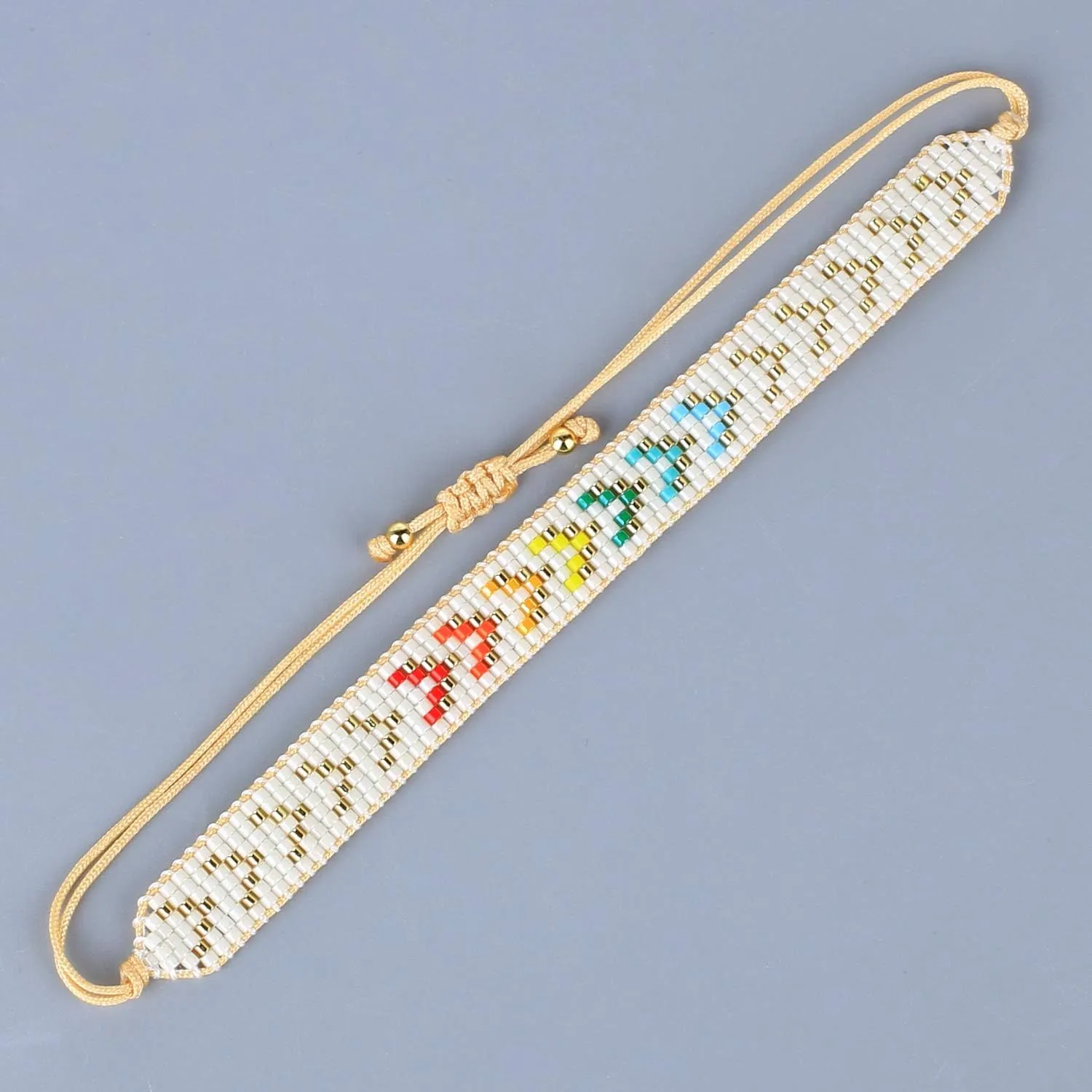 KELITCH Women Friendship Bracelets Wax Rope Bracelets Handmade Multi-Pattern Pearl Bracelets New