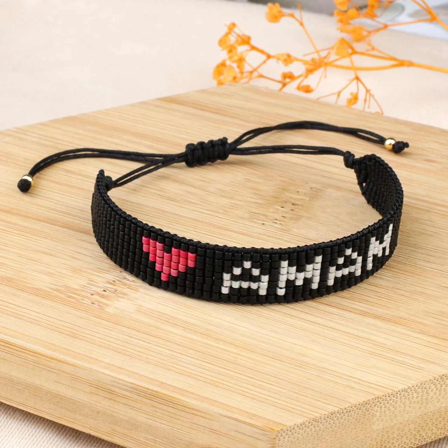 KELITCH Women Friendship Bracelets Wax Rope Bracelets Handmade Multi-Pattern Pearl Bracelets New