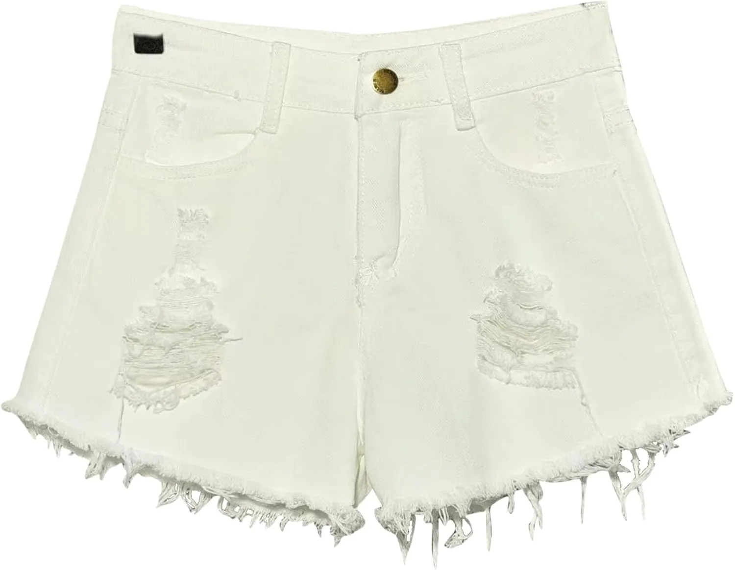 Ladies Ripped Jeans Shorts Casual Summer Breathable Button Short Womens High Waist Trendy Vacation Bottom Basic 2025