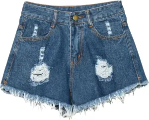 Ladies Ripped Jeans Shorts Casual Summer Breathable Button Short Womens High Waist Trendy Vacation Bottom Basic 2025
