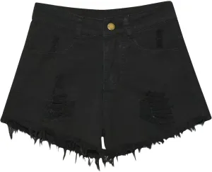 Ladies Ripped Jeans Shorts Casual Summer Breathable Button Short Womens High Waist Trendy Vacation Bottom Basic 2025