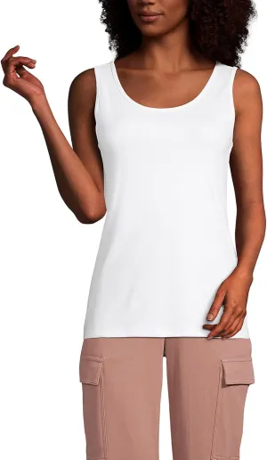 Lands' End Women's Cotton Tank Top