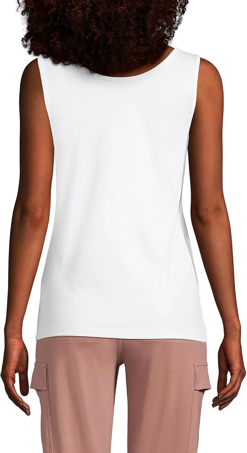 Lands' End Women's Cotton Tank Top