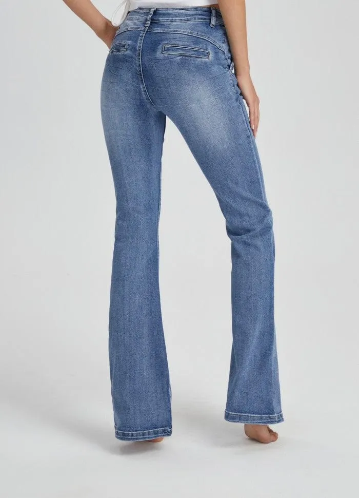 Light Denim Jeans - Alba 7133 - Cabana Living