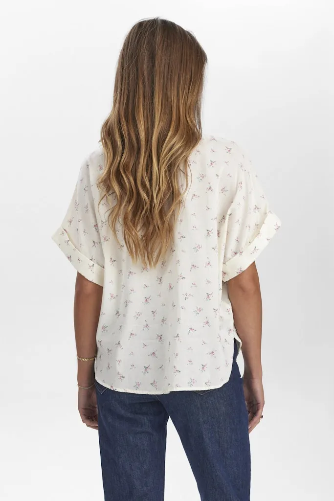 Luliana Short Sleeve Bow Shirt