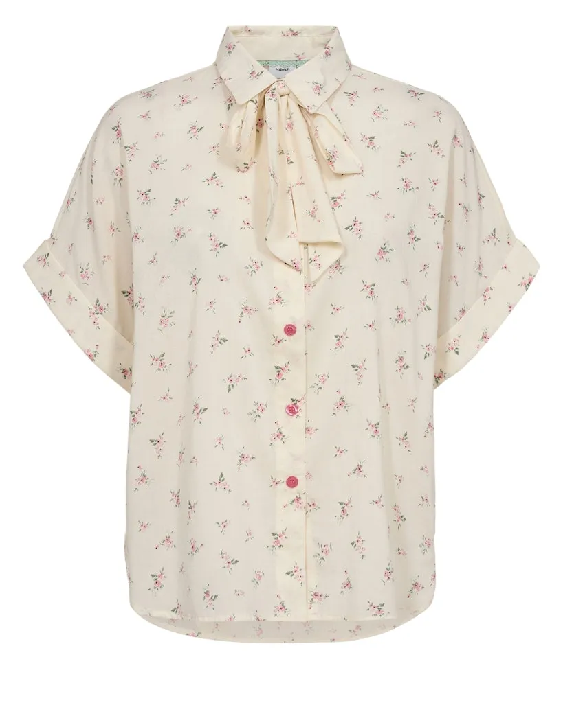 Luliana Short Sleeve Bow Shirt