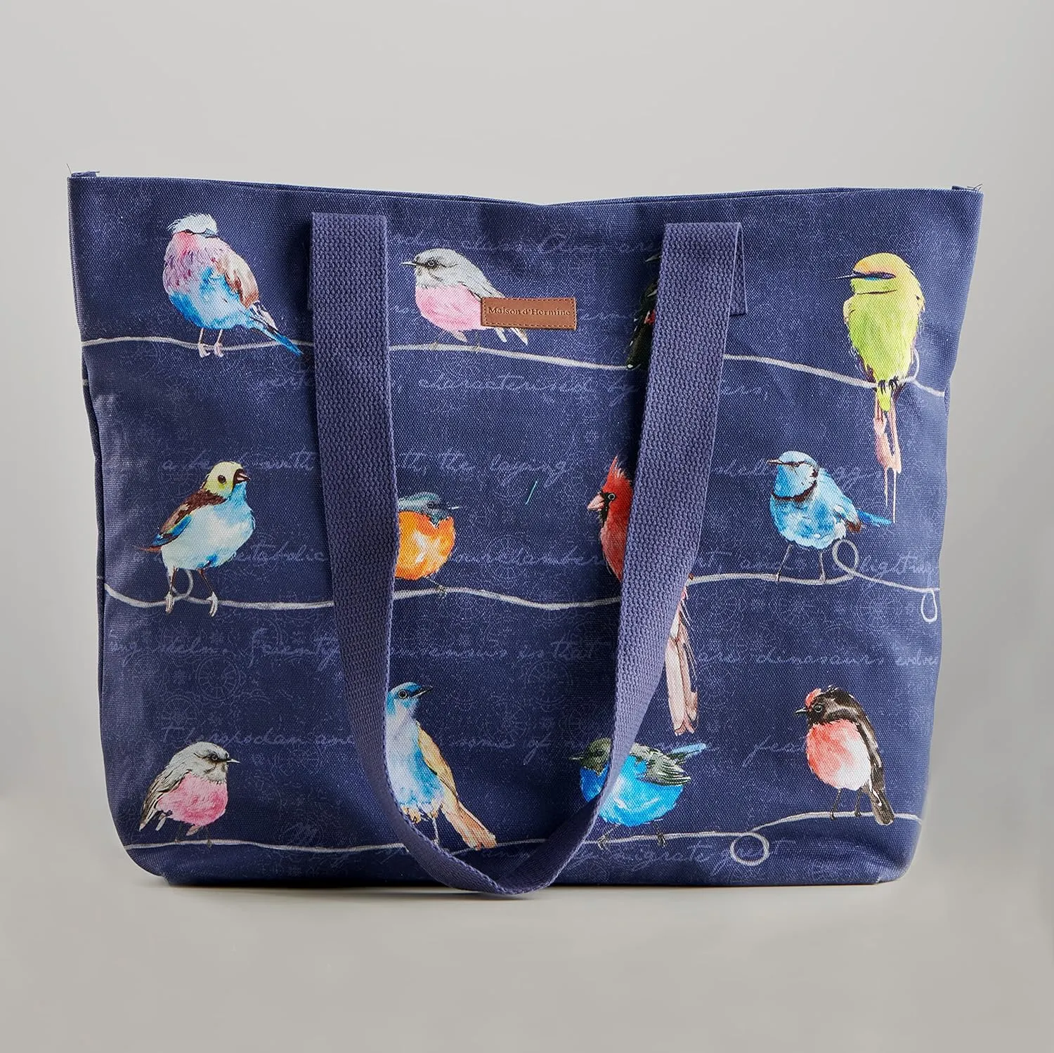 Maison d' Hermine Canvas Tote Bag for Women Cotton Canvas Reusable Shoulder Grocery Bags Bulk with Handle for Shopping Travel