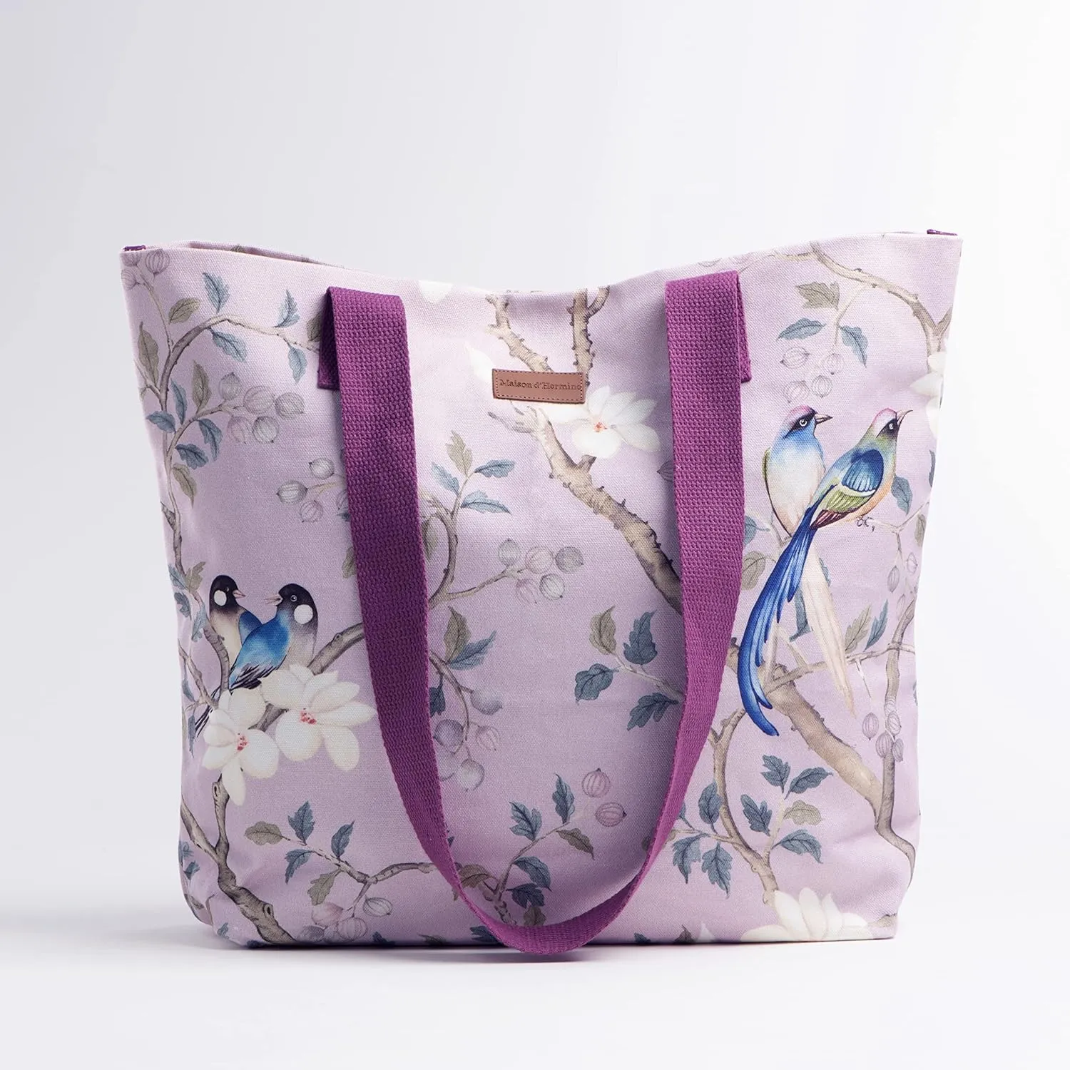 Maison d' Hermine Canvas Tote Bag for Women Cotton Canvas Reusable Shoulder Grocery Bags Bulk with Handle for Shopping Travel