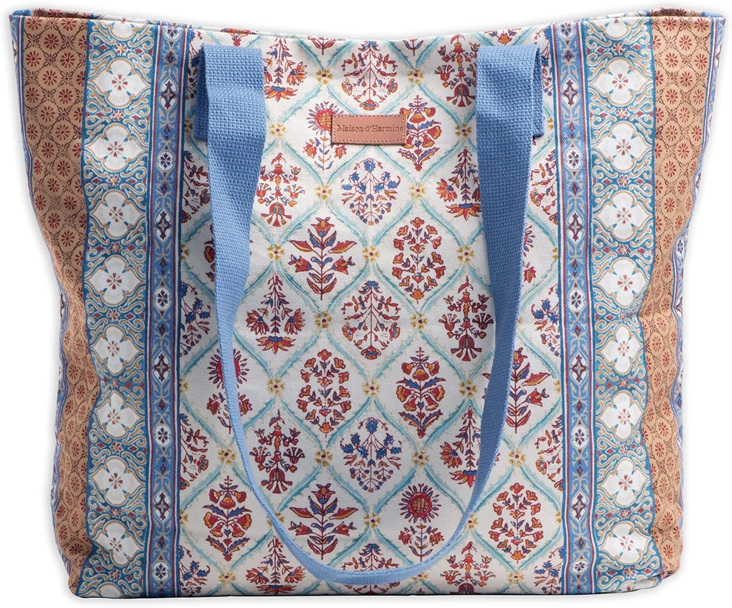 Maison d' Hermine Canvas Tote Bag for Women Cotton Canvas Reusable Shoulder Grocery Bags Bulk with Handle for Shopping Travel