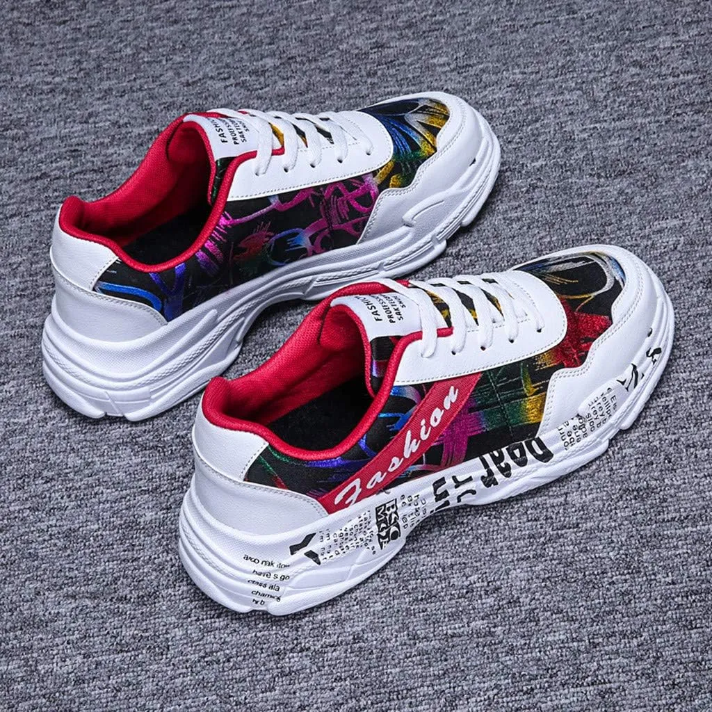 Men Fashion Wild Casual Shoes Comfortable Breathable Low-Top Sneaker Rack for Men