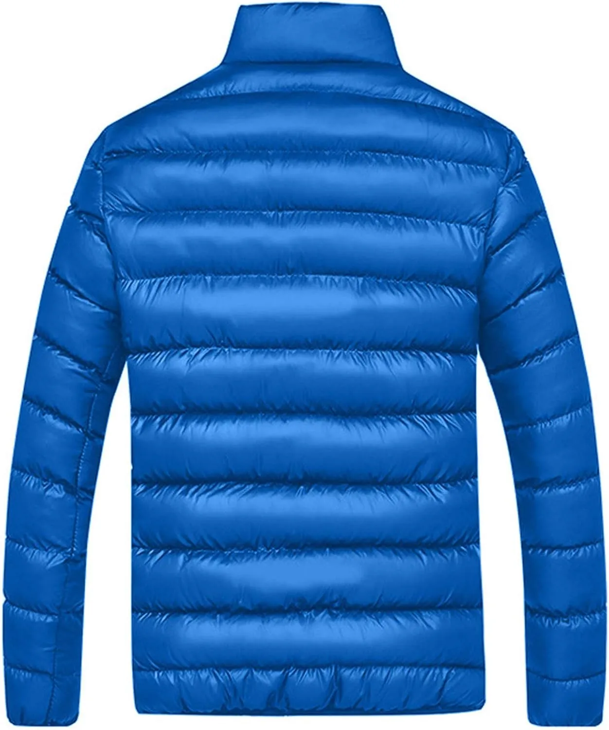 Men Puffer Jacket Thick Warm Winter Coat Hooded Down Coat Windbreaker Trench Coat Waterproof Ski Coat