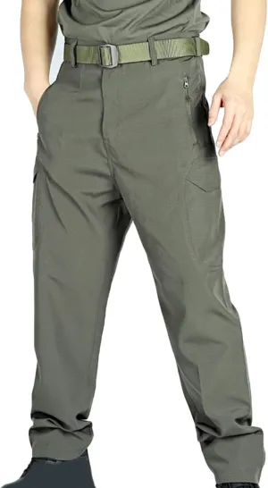 Men's Athletic Chinos Slim Fit Bottoms for Gym Workout Stretch Joggers Breathable Daily Activewear