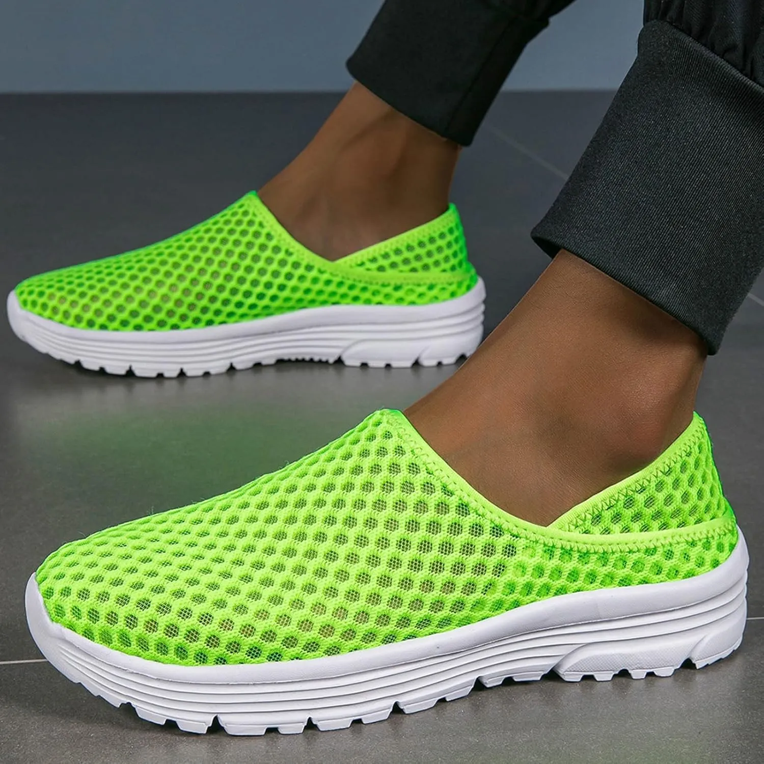 Mens Athletic Shoes Mens Walking Shoes Slip on Shoe for Men Tennis Shoe for Men Mesh Lightweight Sneaker