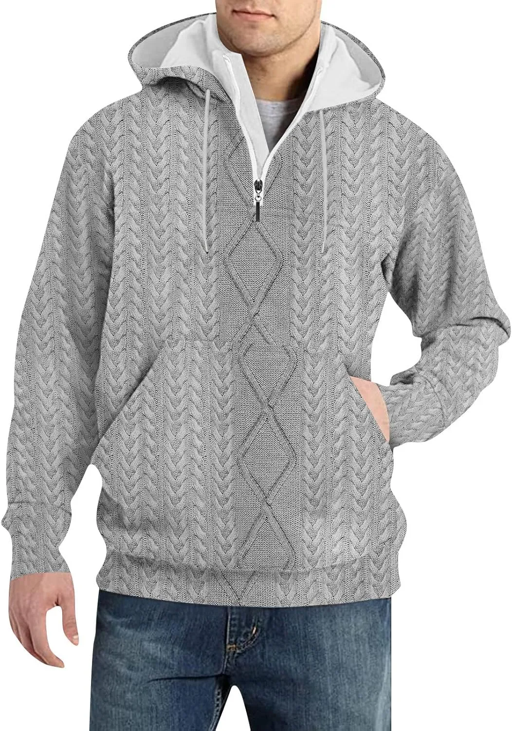 Mens Big and Tall Graphic Hoodie: Heavy Weight Workout Flannel Sweatshirt Designer Oversized Pullover