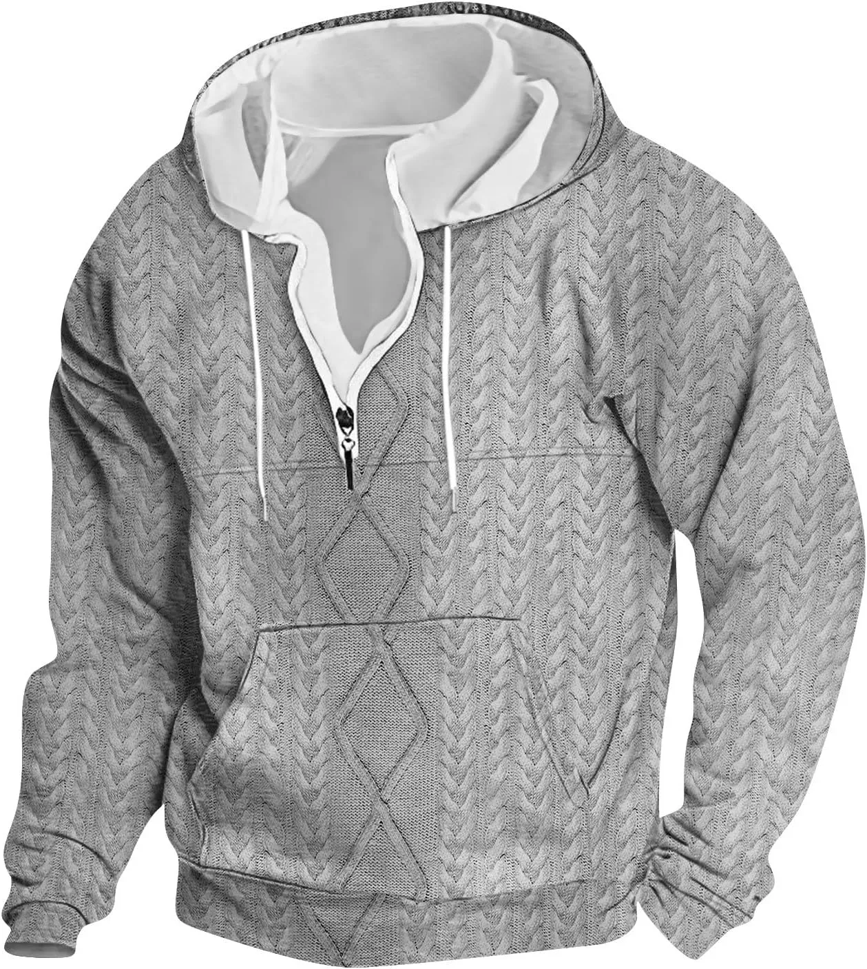 Mens Big and Tall Graphic Hoodie: Heavy Weight Workout Flannel Sweatshirt Designer Oversized Pullover
