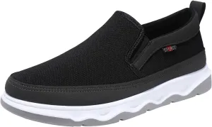 Men's Canvas Shoes Sports Casual Korean Version of The Trend of Fashion Breathable Slip On Casual Slip on Mens Shoes