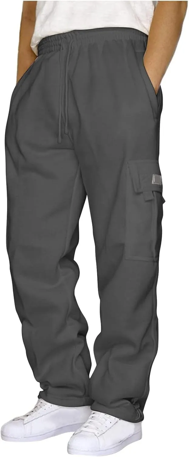 Mens Cargo Pants, Joggers for Men, Men's Casual Cargo Pants Hiking Pants Workout Joggers Athletic Sweatpants