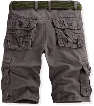 Mens Casual Outdoors Cargo Shorts Summer Shorts Loose Straight Athletic Joggers Overalls Hiking Joggers with Pockets