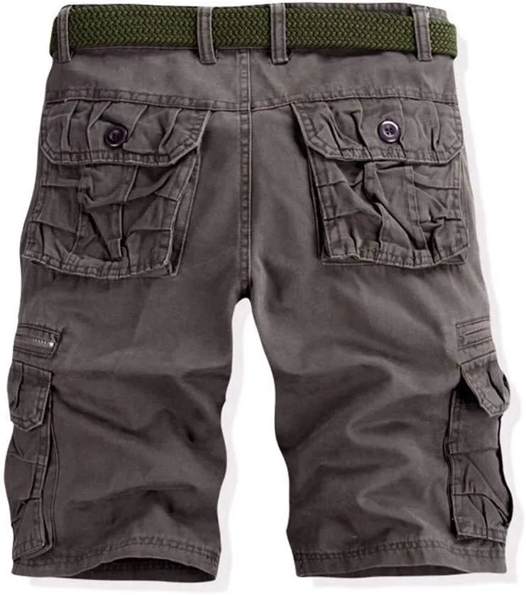 Mens Casual Outdoors Cargo Shorts Summer Shorts Loose Straight Athletic Joggers Overalls Hiking Joggers with Pockets