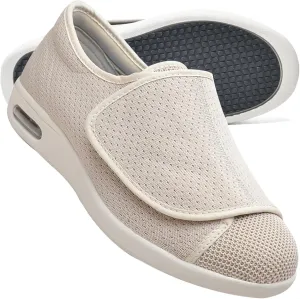 Mens Extra Wide Fit Diabetic Shoes Outdoor Trainers Men Comfortable Loafers Easy Close Orthopedic Slippers for Swollen Feet Plantar Fasciitis Adjustable Lightweight Walking Trainers