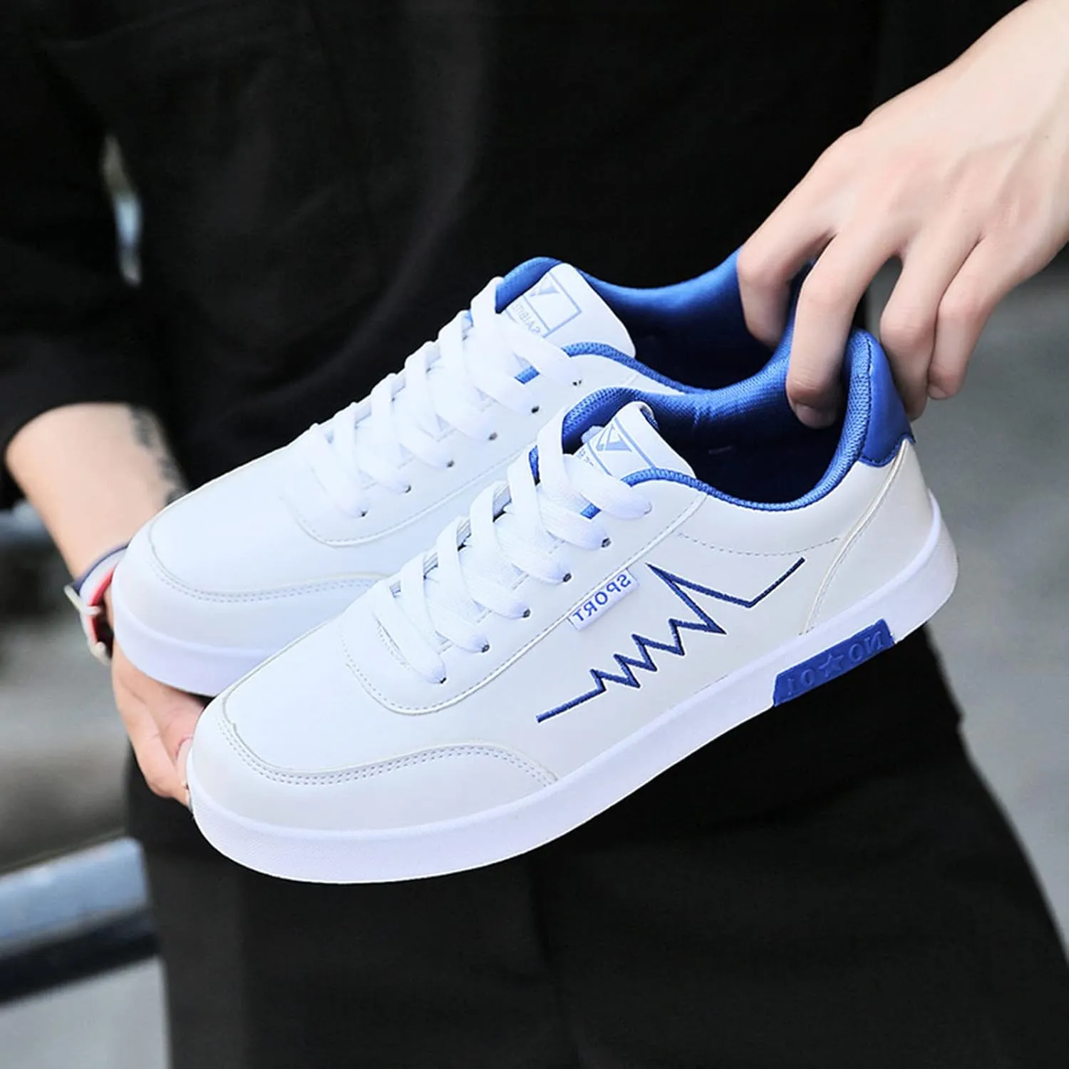Men's Fashion Versatile Walking Shoes Lightweight Breathable Walking Shoe Gym Tennis Lightweight Barefoot Shoes
