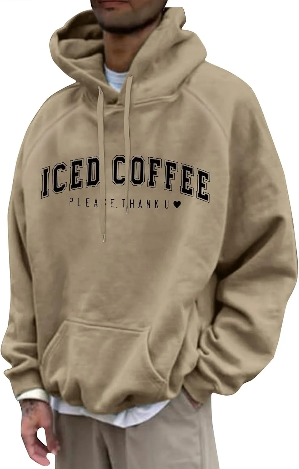 Mens Graphic Hoodies Oversized Lightweight Loose Printed Hooded Casual Fashion Sports Sweatshirt Fleece