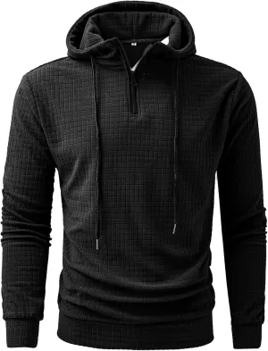 Men's Hoodies Pullover Comfy Stylish Ski Solid Colored Sweater Loose Sweaters Pullover Winter Shirts for Men with Pockets