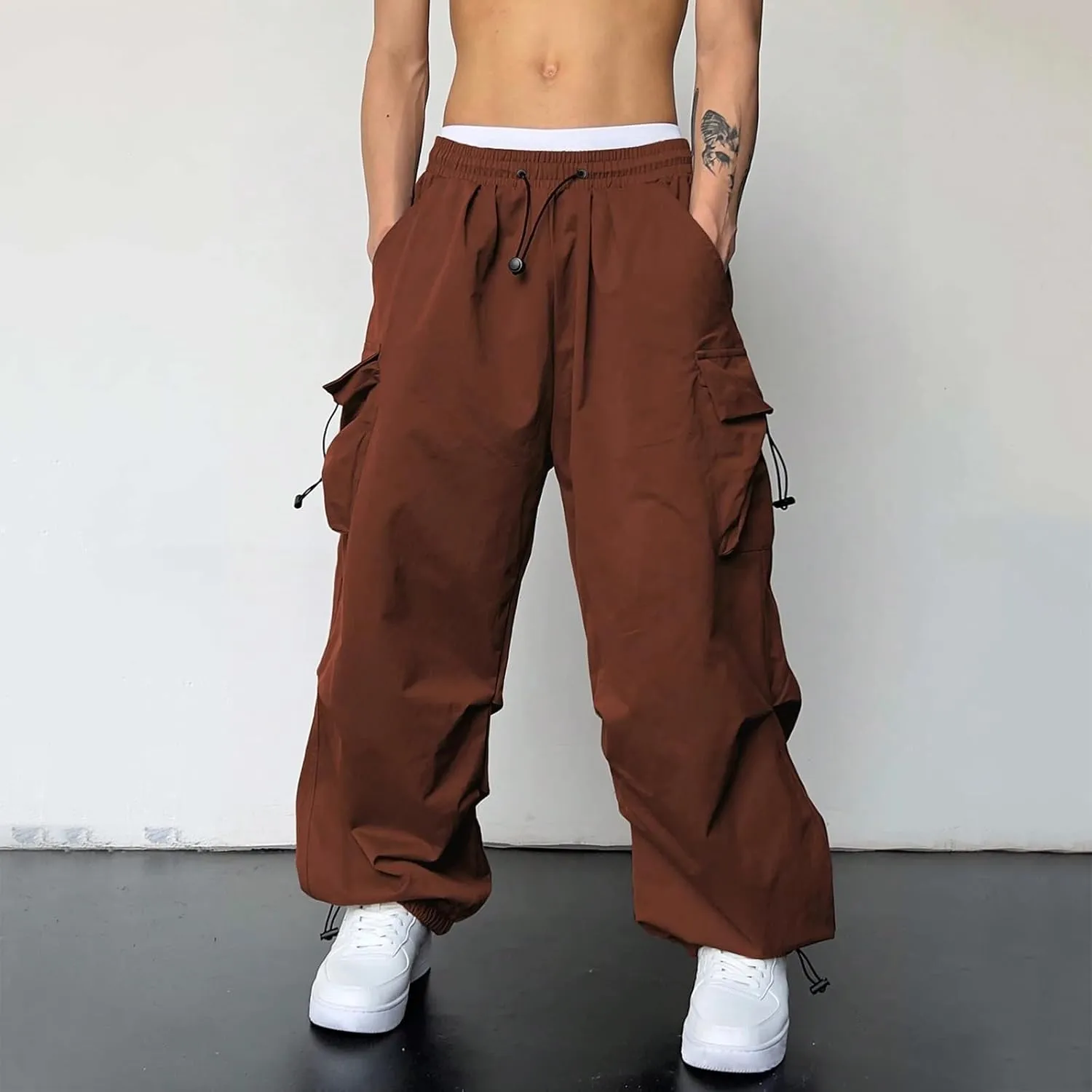 Men's Joggers Loose Joggers Sweatpant Pockets Elasticated Waist Sports Chinos Pant Comfortable Soft Jogging