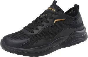 Men's Lace Up Memory Foam Sneakers Comfortable Breathable Lightweight Tennis Shoe Lightweight Minimalist Shoes