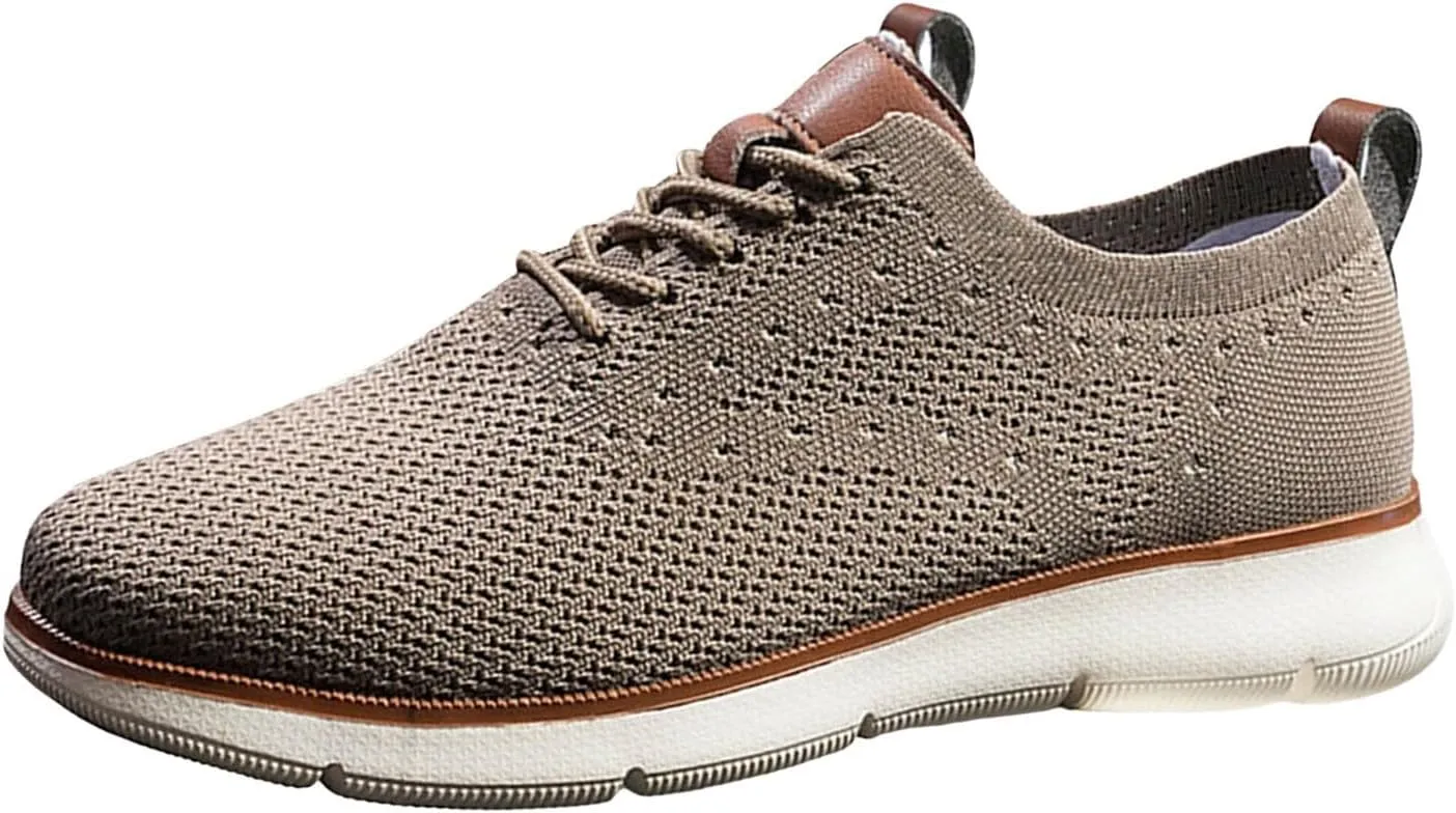 Men's Lightweight Non Slip Barefoot Shoes Business Mesh Breathable Walking Shoe Lightweight Work Shoes for Men