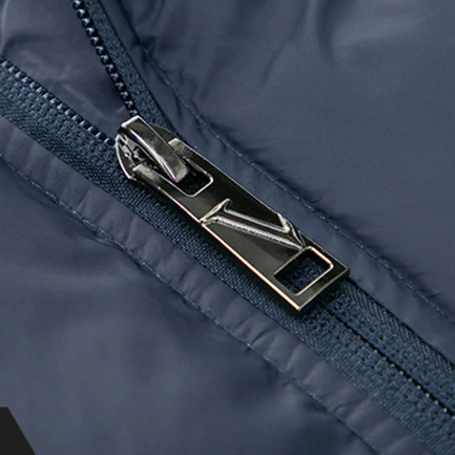 Men's Puffer Jacket Stand Collar Down Coats Winter Warm Cotton Padded Bubble Coat with Pockets