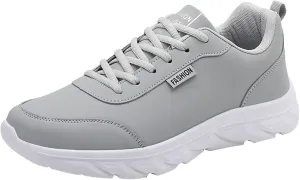 Mens Shoes Large Size Casual Leather Laace Up Solid Color Casual Fashion Simple Running Shoes Men Sneaker