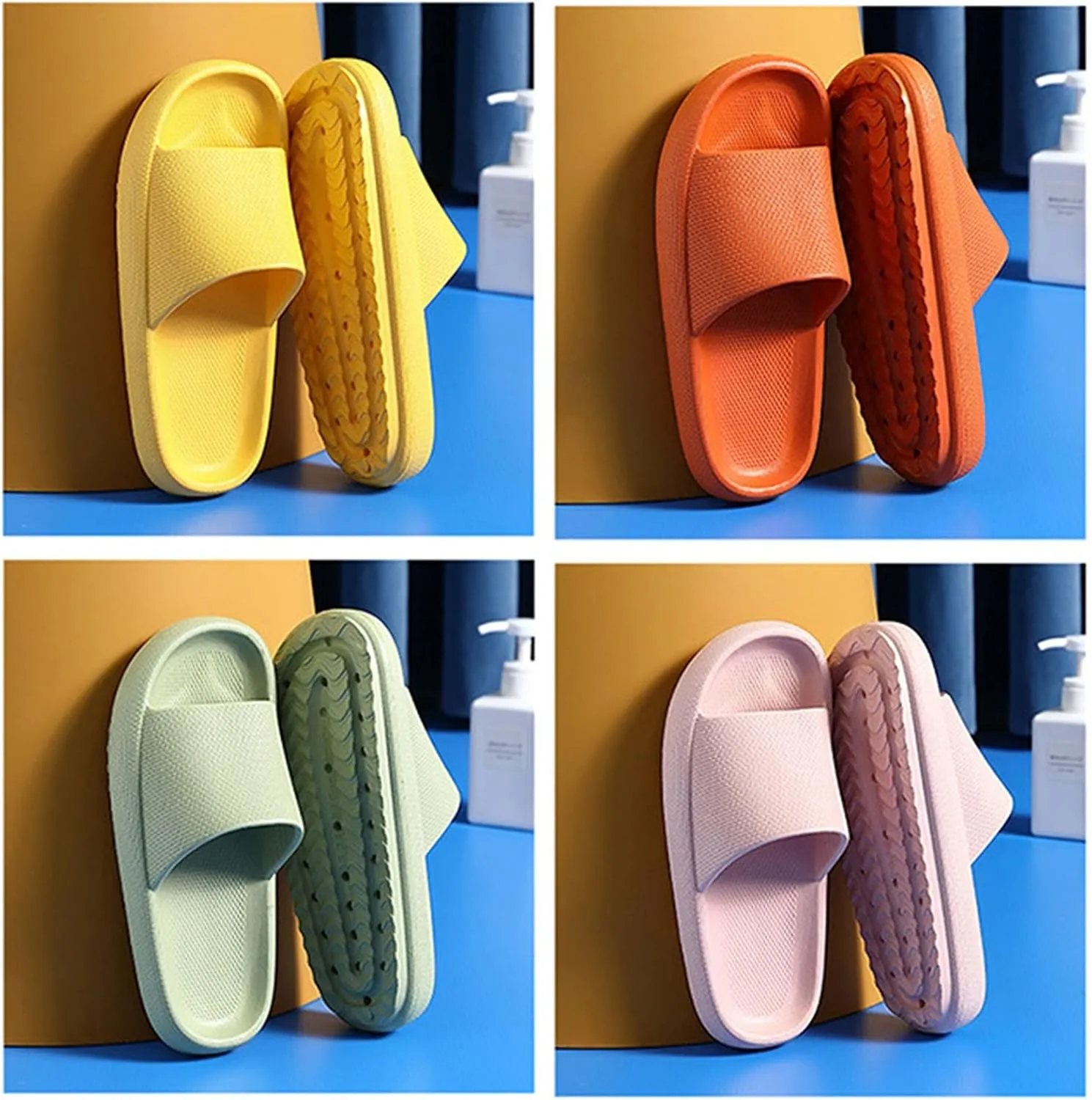 Mens Shower Shoes Slides for Women Mens Slides Womens Indoor House Ultra Comfort Slippers