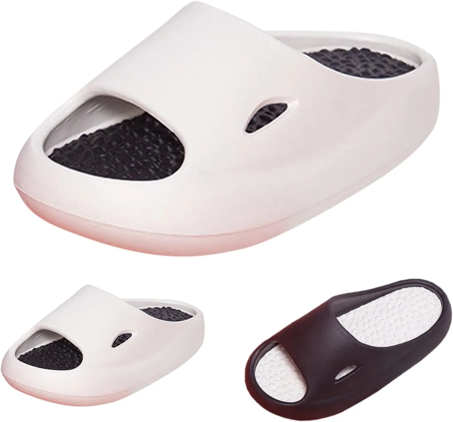 Mens Slides Shower Shoes Women Bathroom Slippers Men Slides for Women Lightweight House Drainage Hole Slippers