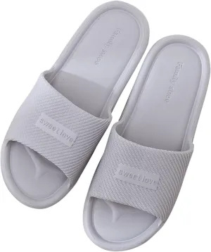 Mens Slides Womens Slides Cloud Slippers for Men Shower Shoes Women House Ultimate Comfort Bathroom Slippers