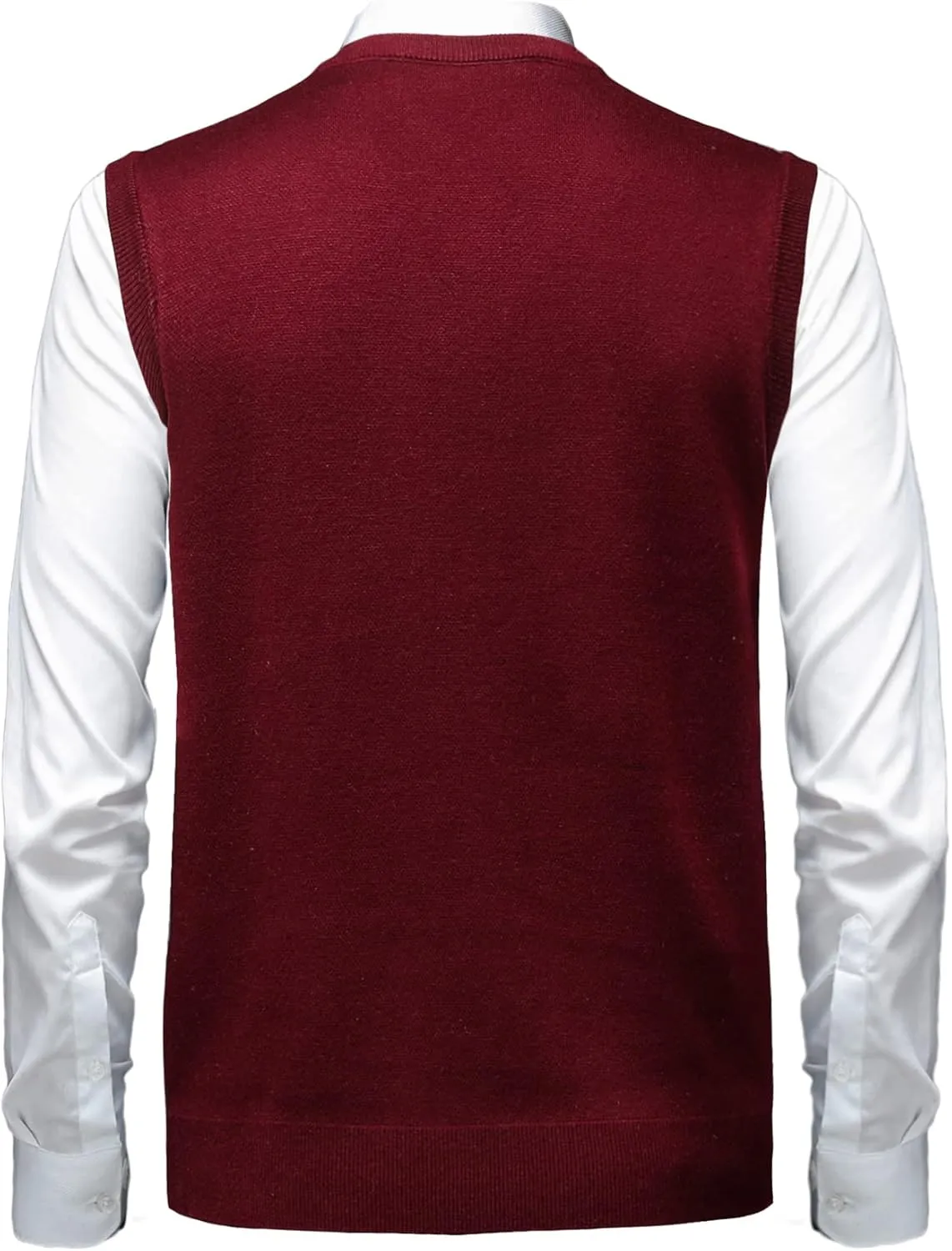 Mens Thick Argyle Sweater Vests Classic V-Neck Knitwear Sleeveless Pullover Autumn Winter Warm Tank Tops
