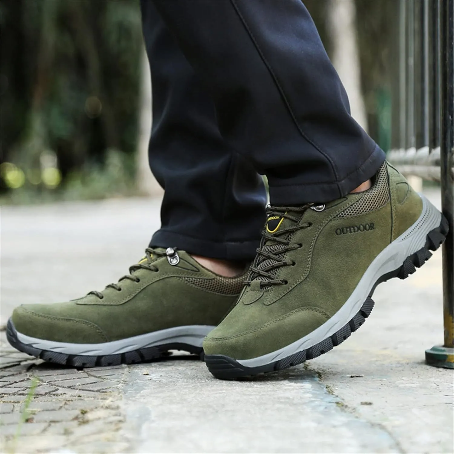 Men's Walking Shoes Non-Slip Orthopedic Shoes Waterproof Hiking Shoes Breathable Walking Shoes with Arch Support