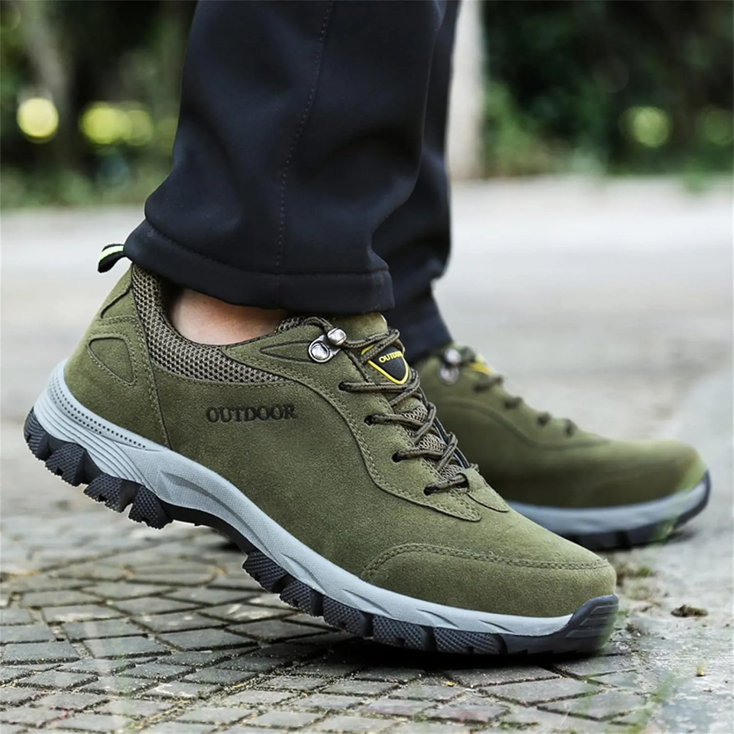 Men's Walking Shoes Non-Slip Orthopedic Shoes Waterproof Hiking Shoes Breathable Walking Shoes with Arch Support