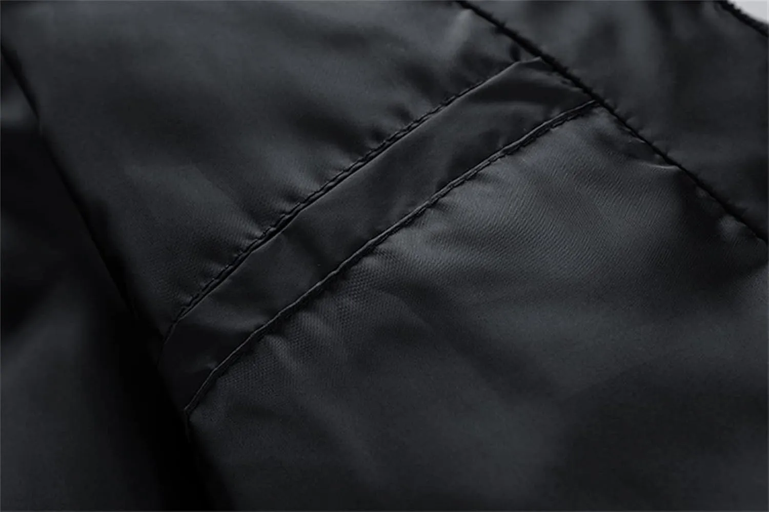 Mens Winter Coats Fashion Casual Solid Zipper Stand Collar Windbreaker Down Cotton Padded Jacket with Pockets