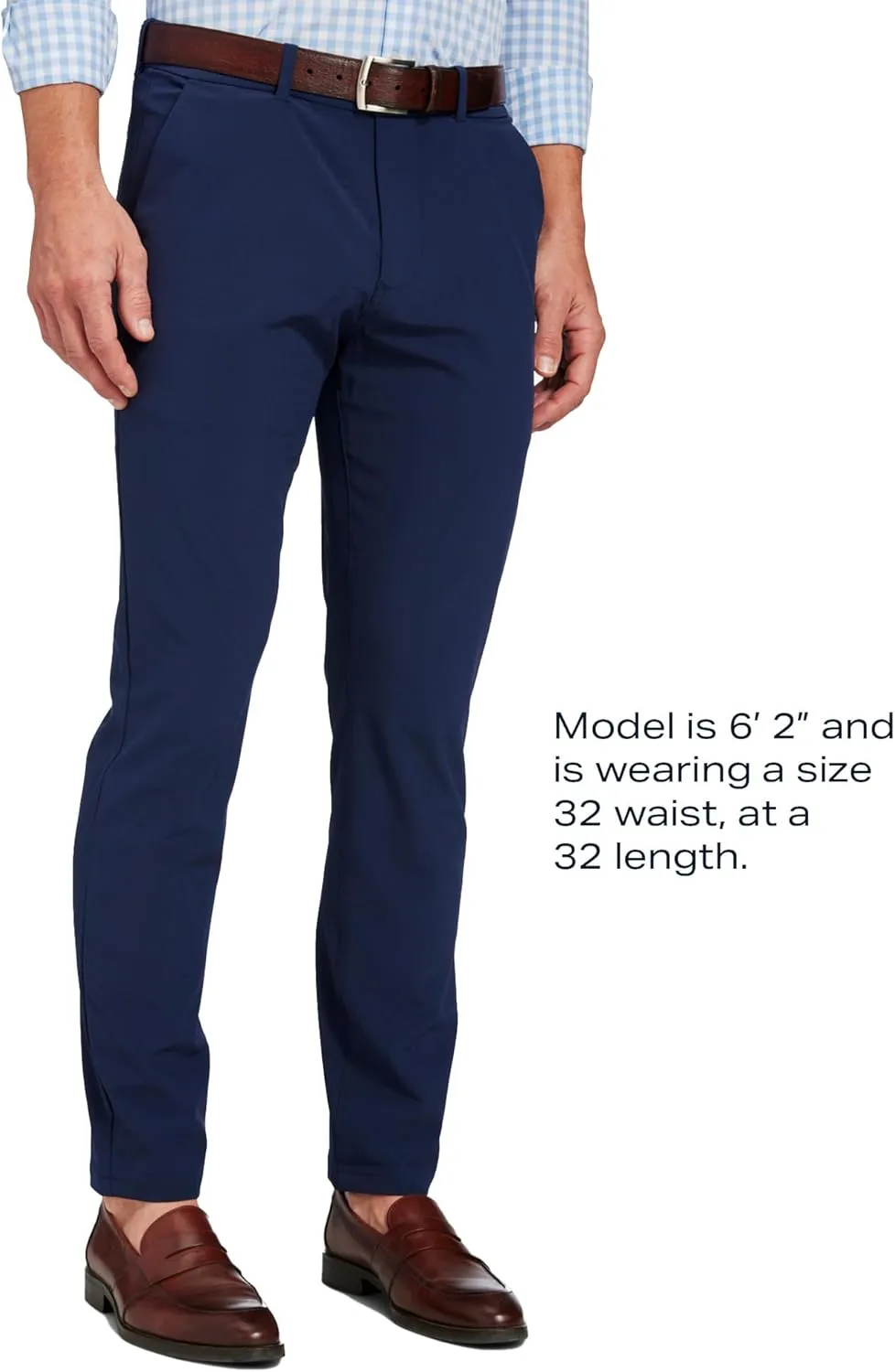 Mizzen Main Men's Helmsman Chino Pant, Athletic Tapered Fit, Wrinkle-Resistant, Moisture Wicking, Four-Way Stretch